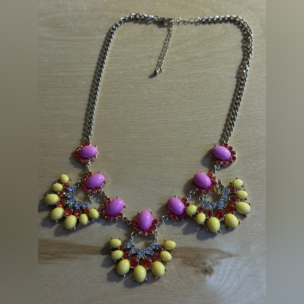 Colorful Statement Necklace - Picture 3 of 3